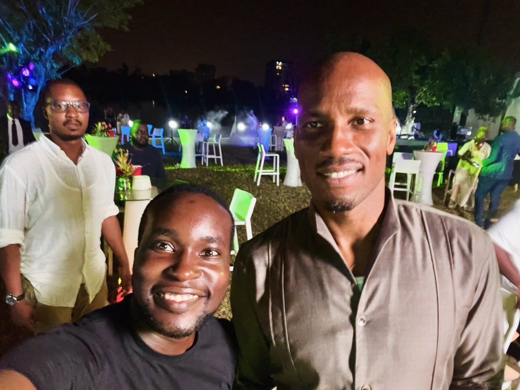 AllanDarren's tweet photo. One Abidjan 🇨🇮 evening with @DidierDrogba surely completes the full cycle of experience of Ivory Coast’s football heritage. 

#AFCON2023 #CAN2023 https://t.co/RHIIzjdL1L
