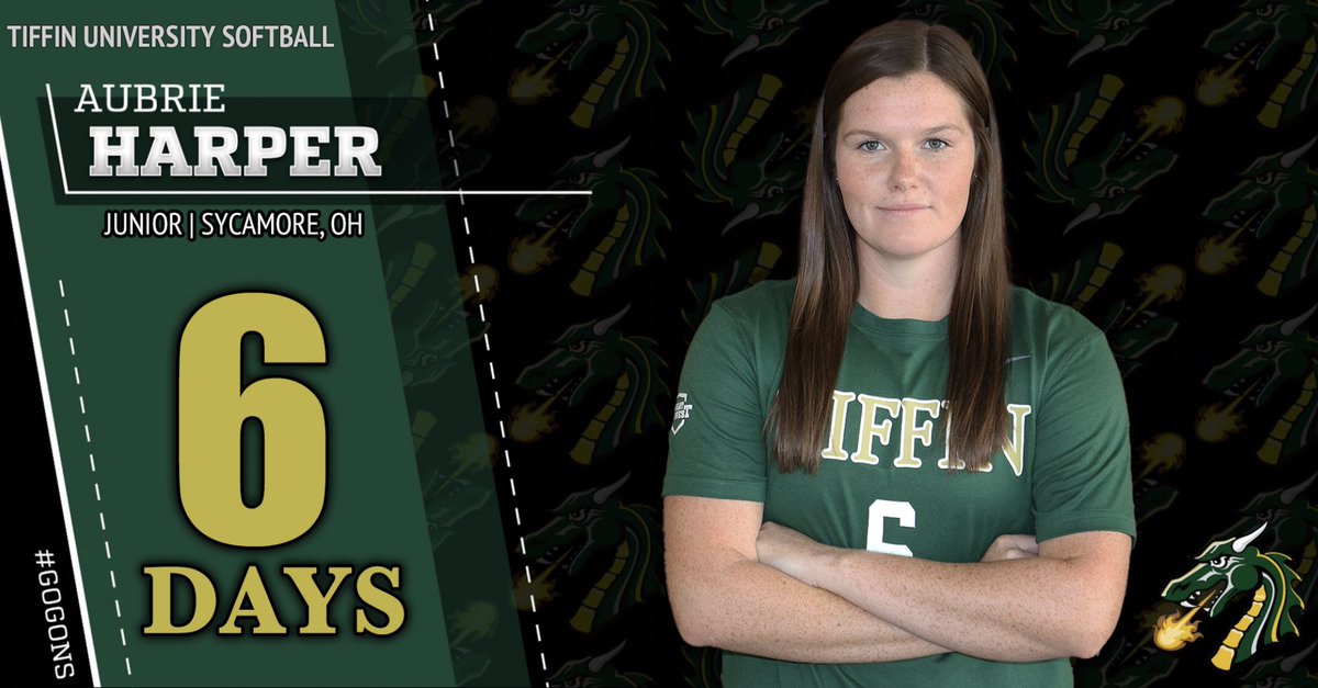 YEAH HARP! Can’t wait to take the field in Aubrie Harper days! #6 #GoGons #HarpDiggityDog 🐉🔥