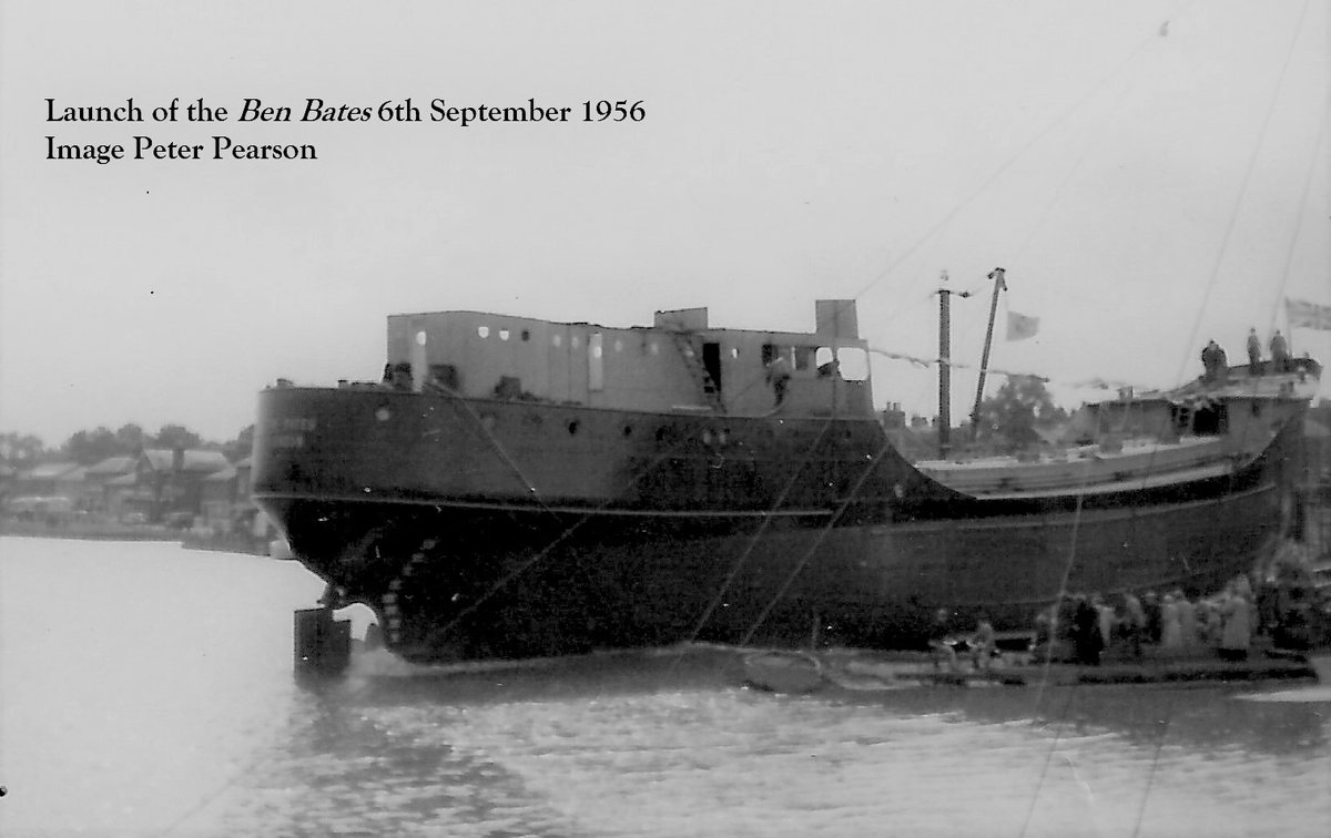 This day February 22nd (1905) The Rowhedge Iron Works Company Ltd on the River Colne was incorporated. During 50 years the ship yard built over 800 specialised vessels from pilot launches to small passenger carriers. The yard closed in 1964. (Image Peter Pearson)