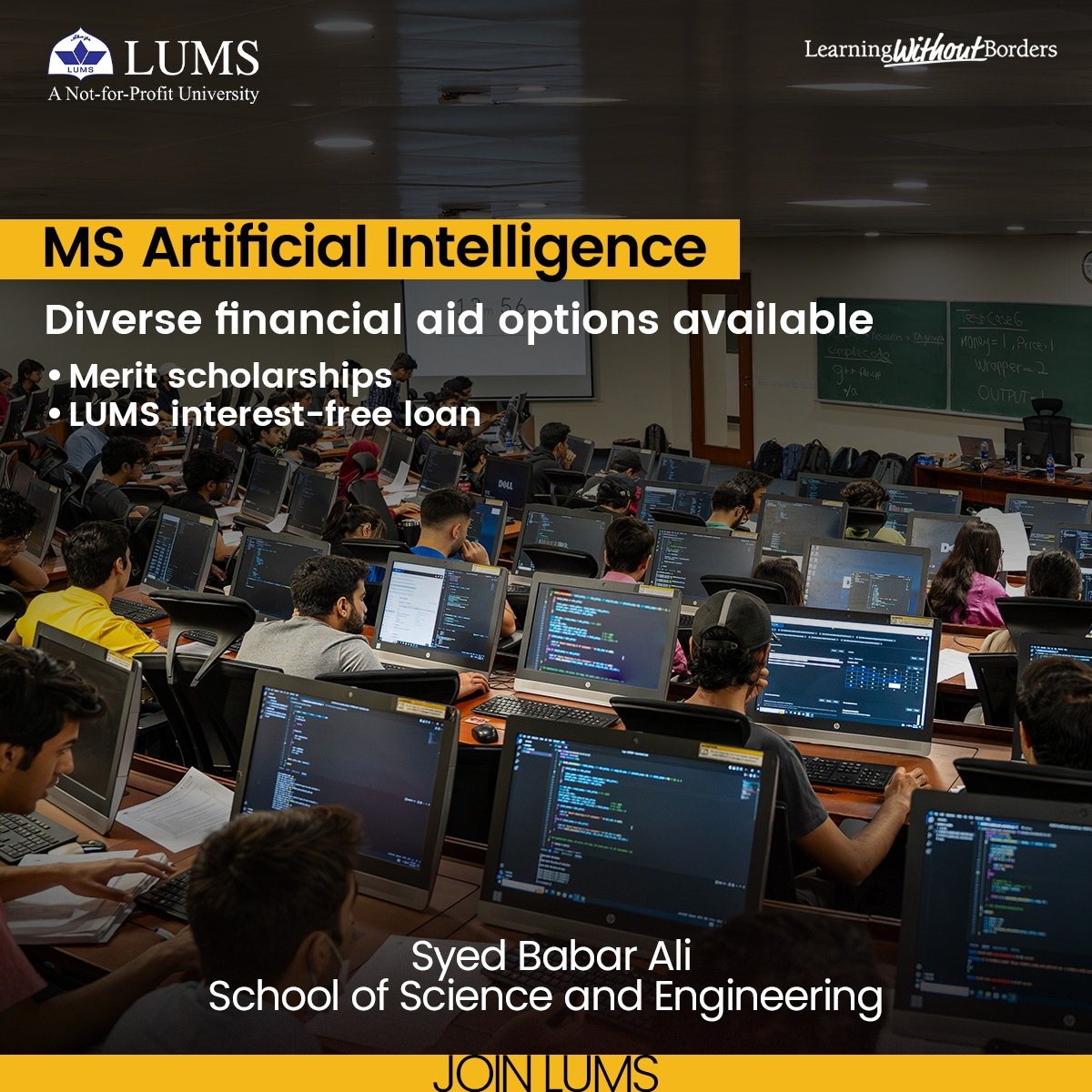 Join the MS in Artificial Intelligence to master cutting-edge technology and gain the skills & expertise to thrive in this dynamic field. Diverse financial aid options are available for talented, deserving students. Apply now! bit.ly/41gZhNI #LearningWithoutBorders