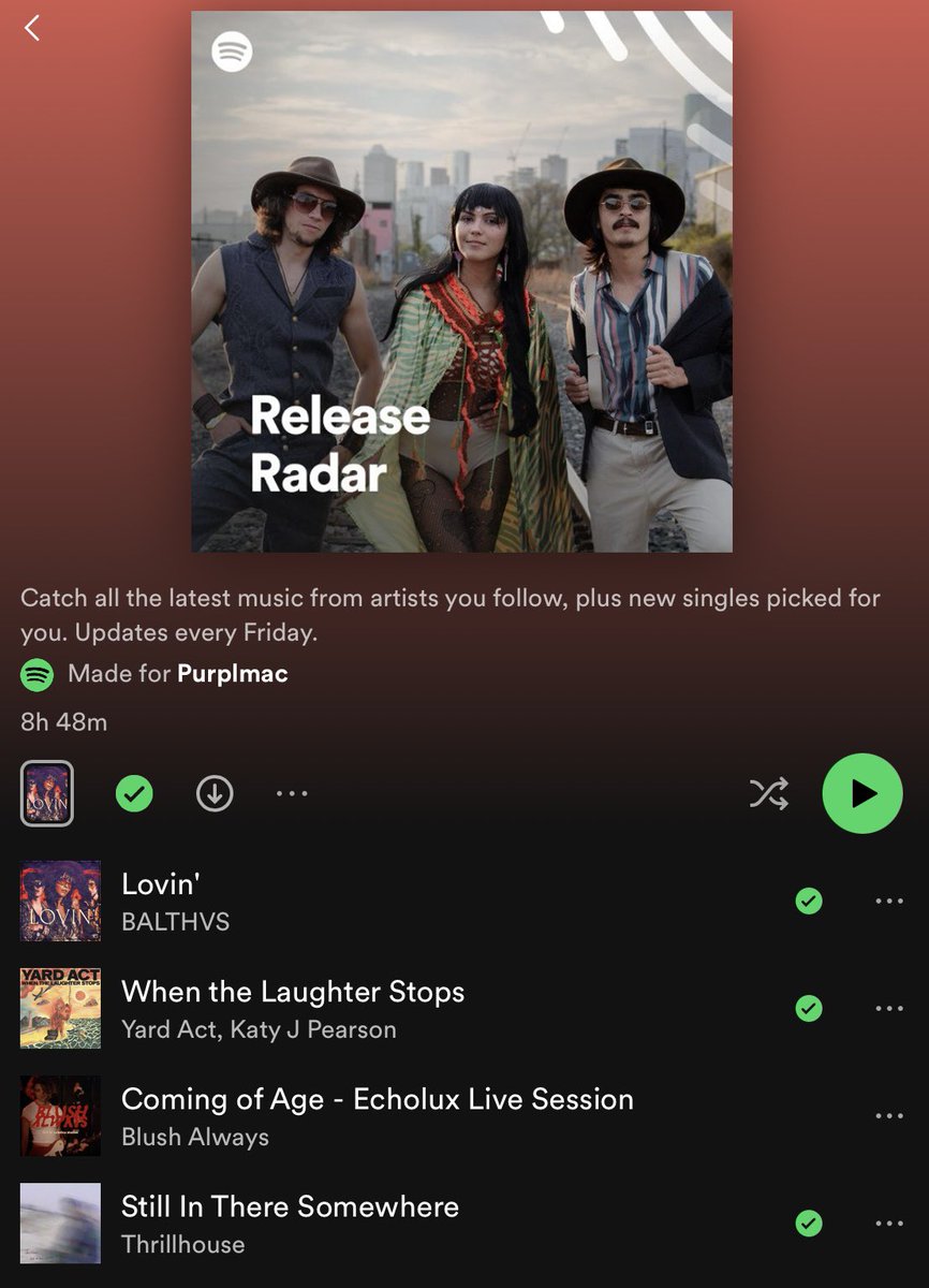 Happy late #newmusicfriday Congrats to @balthvs for taking over the release radar open.spotify.com/playlist/2tesT… 🍏 music.apple.com/lu/playlist/ne… New tracks by @punchlovemusic @DrivenSnowMusic Yard Act @coco_lost @thrillhouseok @sloenoon @LEATHERSmusic @FuneralLakes more