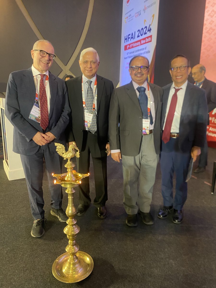 Happy & honored to bring HFA of ESC endorsement to the HFAI 10th Congress. Impressive skills, competence, kindness and friendship by our Colleagues from India. escardio⁩ ⁦@HFA_President⁩ ⁦@GianluSava⁩ ⁦⁦⁦@HFSA⁩ @HFAI