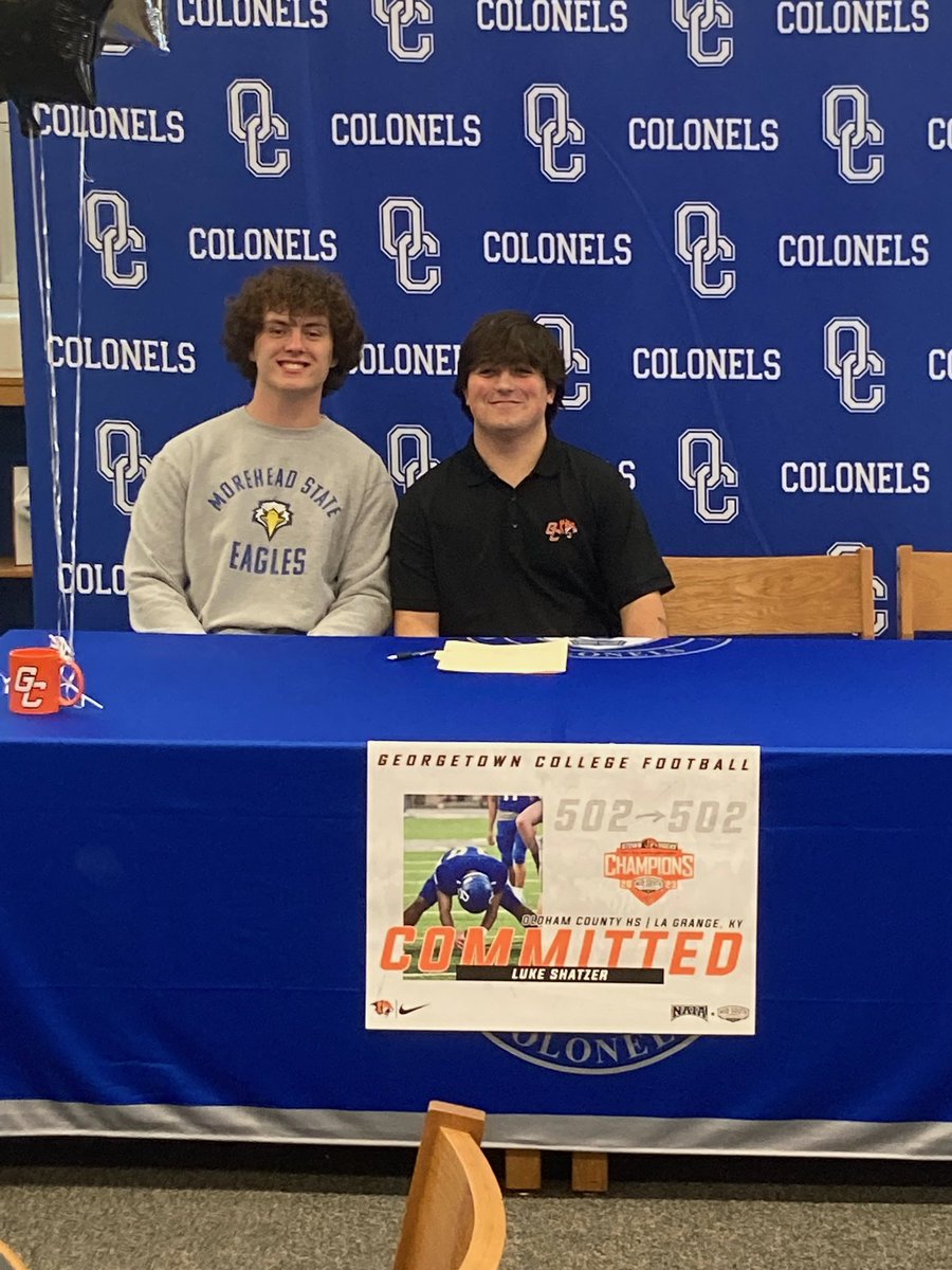 Great time celebrating <a href="/LukeShatzer/">Luke Shatzer</a>  and <a href="/zach_hohman/">Zach Hohman</a> yesterday. Really cool to see the support and love from the team and community, it really is special to be a Colonel.  Couldn’t be more proud of this team and its dedication to each other.

#ClosetheGap
#WorktoWin #ExpecttoWin