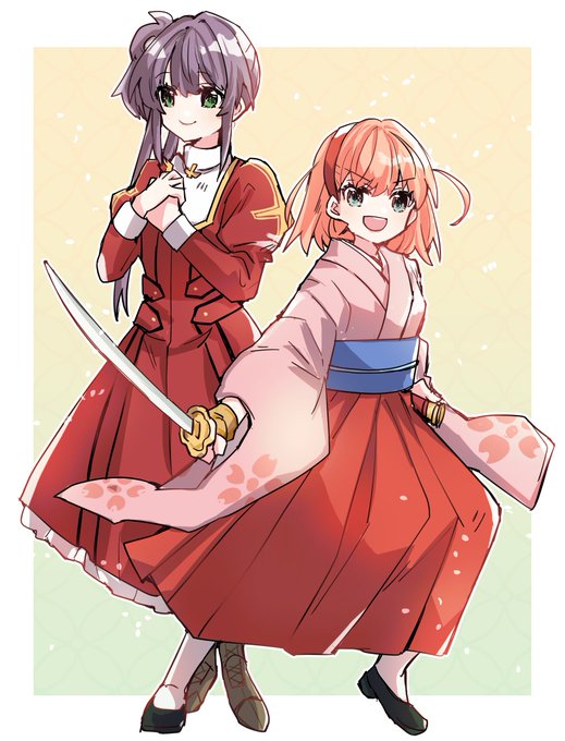 「red hakama red skirt」 illustration images(Latest)