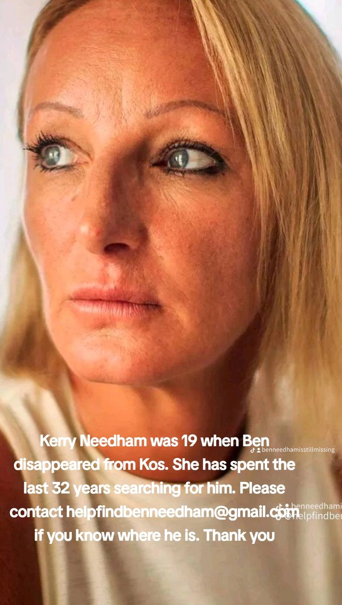 Kerry has looked for her son Ben Needham since she was 19, little more than a child herself. She wont stop searching. Please end this heartache. Tell us where he is #HelpFindBen #HelpFindMe #SomeoneKnows #AreYOUBenNeedham