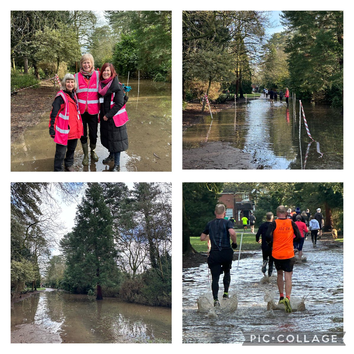 Still no running for me 😢 so got to Marshall at @bedfordparkrun at the “water feature” lovely to see @LeighAKendall @suecollins2 @G_Stephens80 @jennyjwilson3 #nhs1000miles