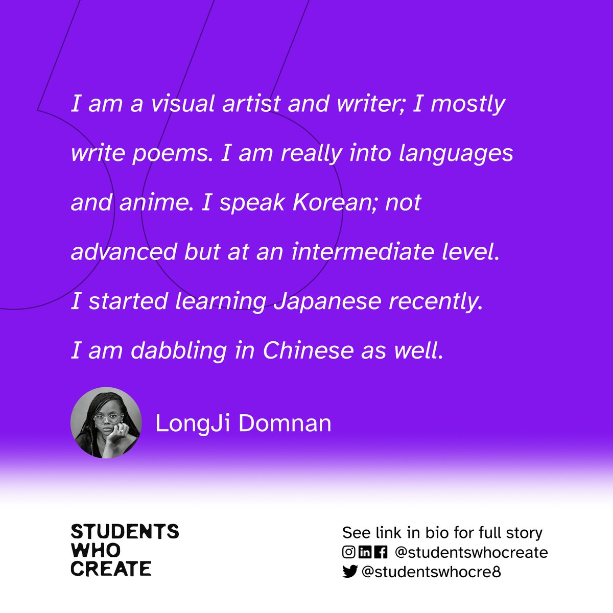 StudentsWhoCreate (SWC) tweet media