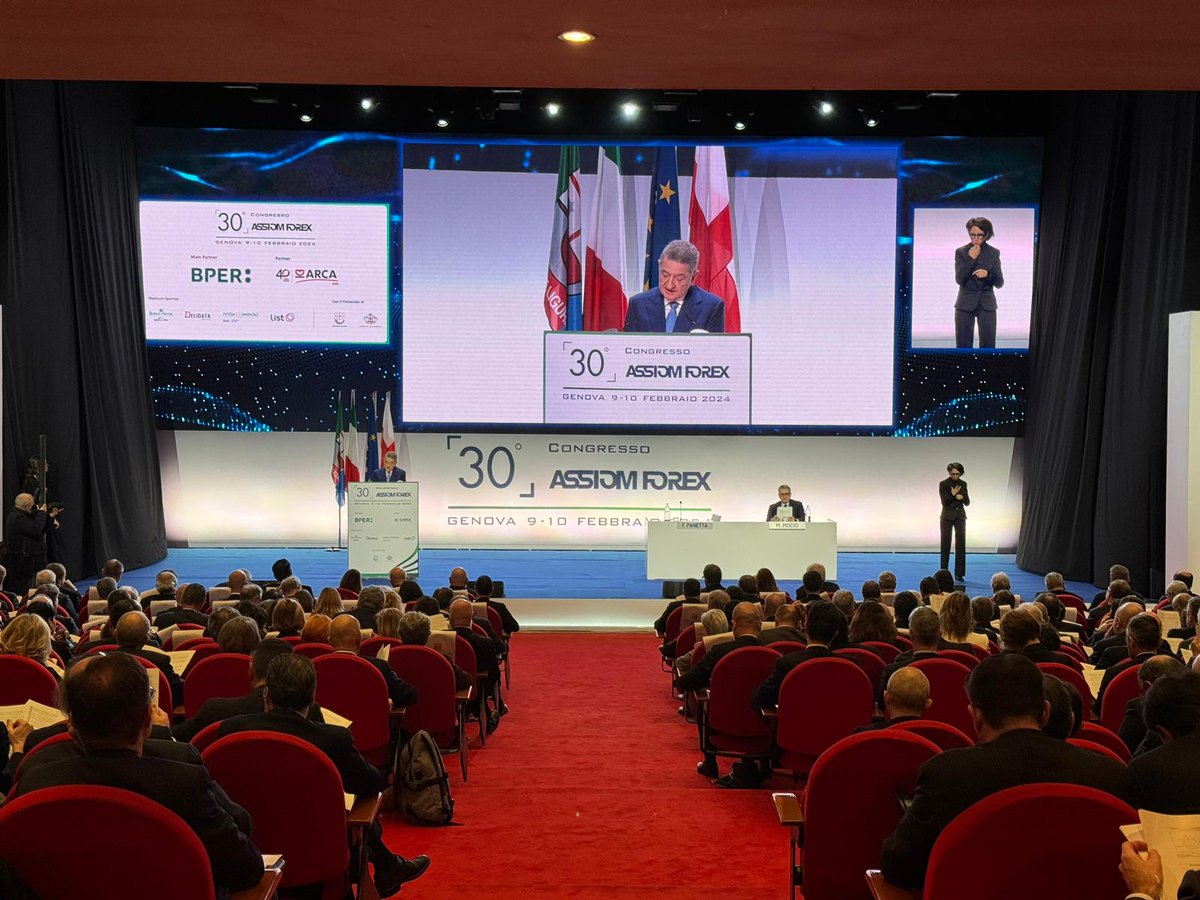 bancaditalia's tweet photo. #Economy #Inflation #Technology
📌 #BankOfItaly's Governor Fabio #Panetta delivered a keynote speech today at 30th @ASSIOMFOREX Annual Congress ‘The Future is our Present’ in #Genoa #ASFX24 👇
Read his speech about ‘Economic developments and #MonetaryPolicy in the #euro area’
👉 https://t.co/NW7z4DEp7Y
Watch the video 👉 https://t.co/iigPQLGAQB
#AssiomForex