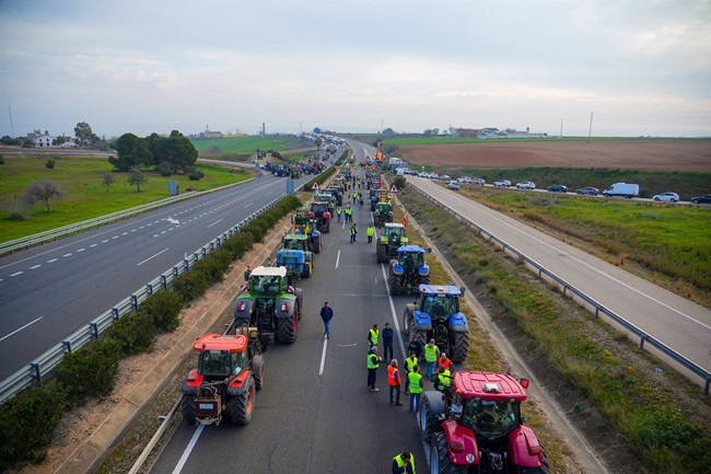 Una nueva protesta de agricultores corta la A-92 en Huétor Tájar y ocasiona varios kilómetros de retenciones

👉También en Cúllar y Darro. Te informamos:
elindependientedegranada.es/economia/prote…
