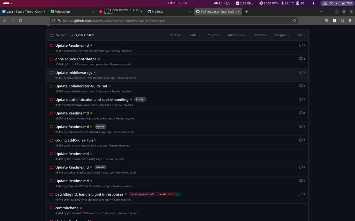 buddhadeb_koner's tweet image. In the Express.js open source project, Indian programmers are contributing by spamming, changing the README.md file in a foolish manner. Those people don't even have 1% of a brain; they are doing the worst things ever.
#expressjs #GitHub #programer