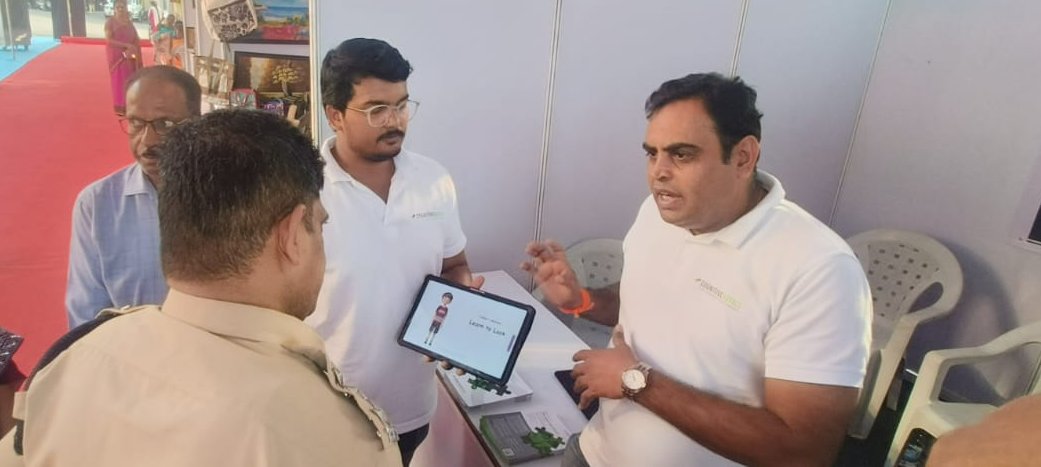 CognitiveBotics's tweet image. CognitiveBotics had an enriching day at NIEPID,Hyderabad connecting with parents &amp;amp; neurodiverse individuals,making it a harmonious blend of interaction &amp;amp; cultural activities.The event was graced by Tamilisai Sourarajan,Kishan Reddy,Prathima Bhoumik &amp;amp; Sridhar Reddy, SP, Telangana.