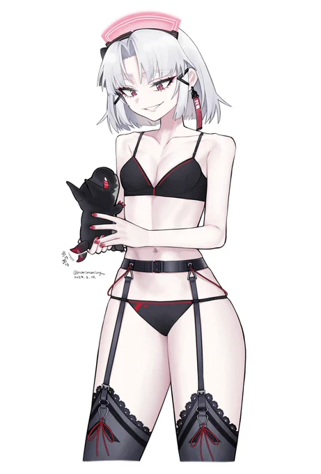 メイド・フォー・ヴィランの下着と犬マスコットに思いを馳せた絵です ぷりぷり……(尻尾)下着絵なので一応センシティブ設定にしています 