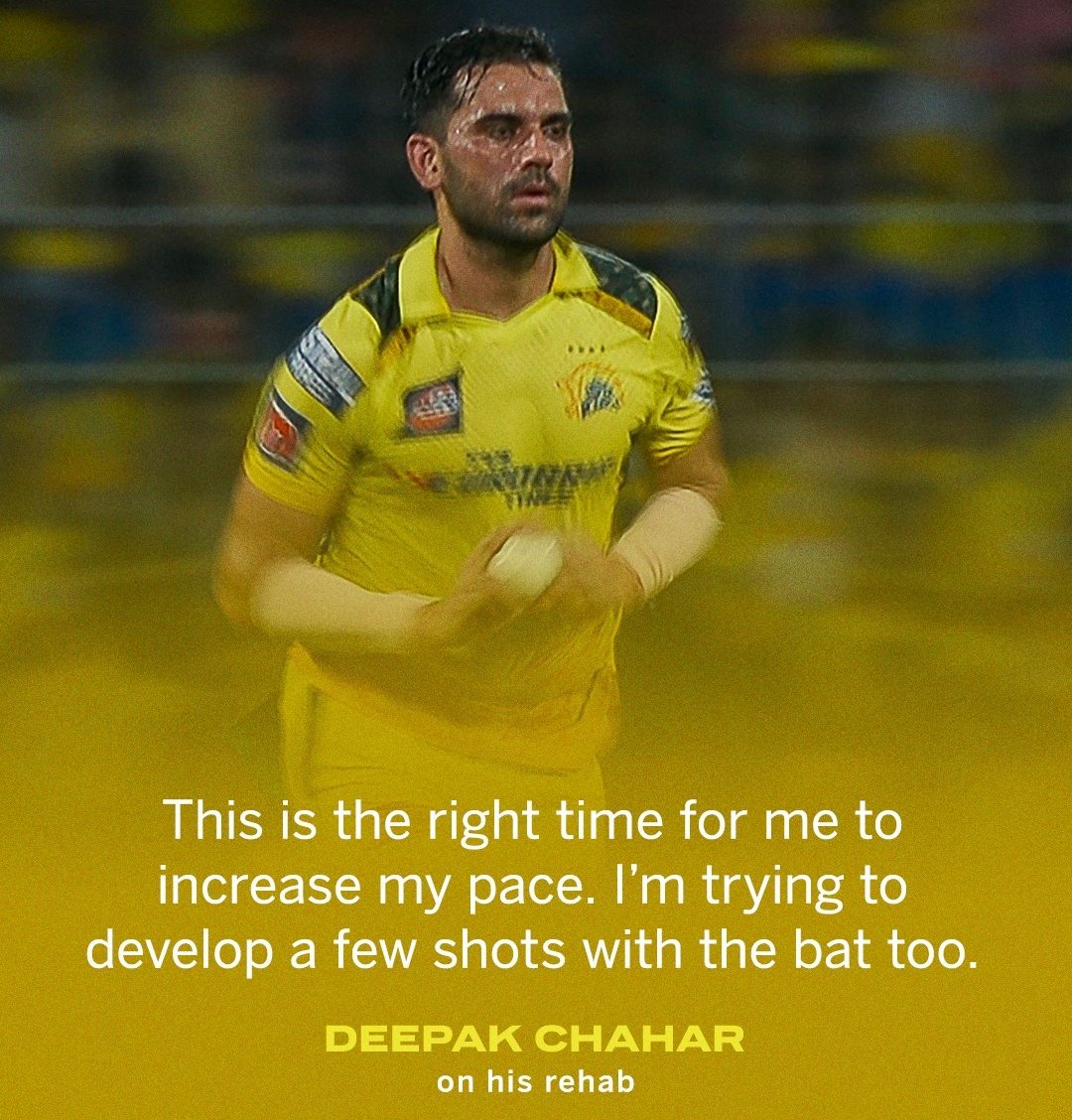He is on the way ❤️‍🔥💥 <a href="/deepak_chahar9/">Deepak chahar 🇮🇳</a> <a href="/ChaharMalti/">Malti Chahar🇮🇳</a>