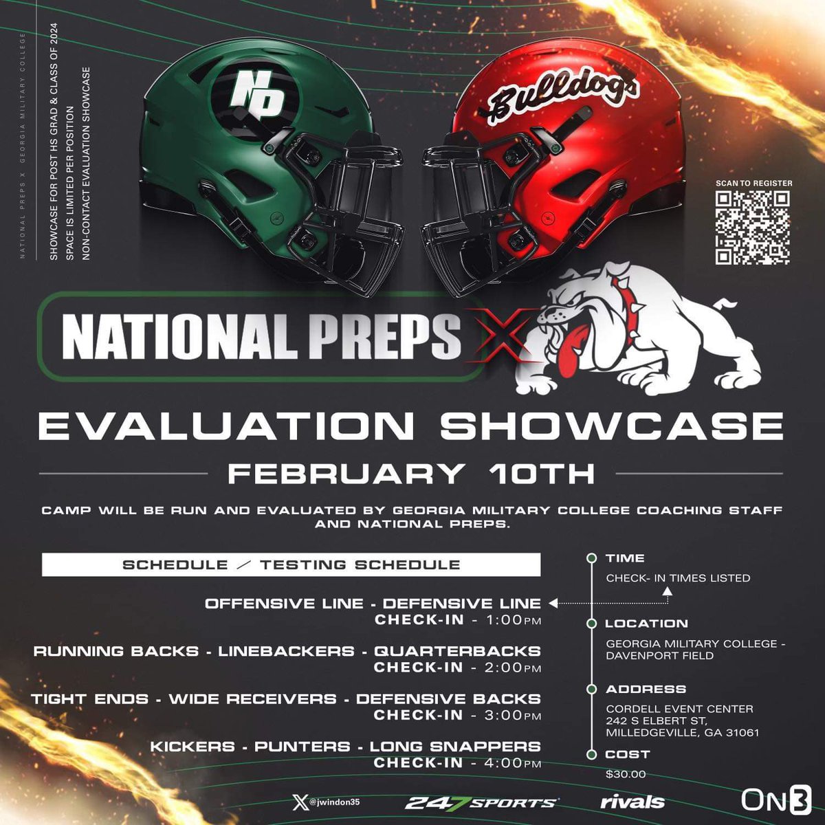I will be attending the <a href="/NationalPrepsSE/">National Preps SE</a> Evaluation Showcase later today. Catch me at 3:00 PM