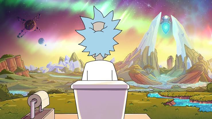 celilsadk's tweet photo. Hiç bir tuvalet simülasyonu Rick Sanchez’inkinden iyi olamaz. https://t.co/EHEPIno8tl