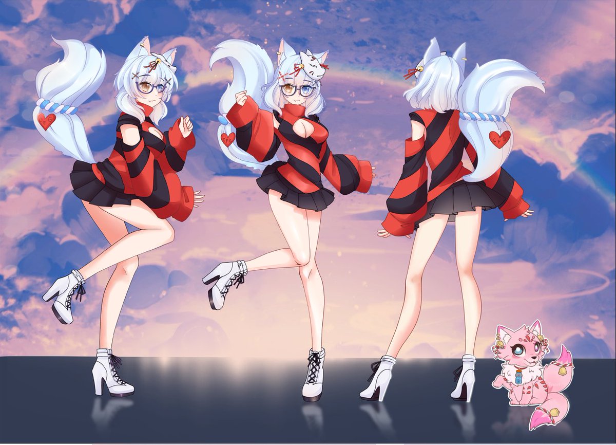 CuptheKitsune's tweet photo. REINTRODUCTION TIME! 

Hello lovely Wisps! My name is Cup the Kitsune or Cup for short! I'm a Kitsune that lost most of her power to a powerful mage and is on a quest to find them in the human realm. I also wish to connect and make friends with others as well! #Vtuber #ENVtuber https://t.co/3iqNflQDz3
