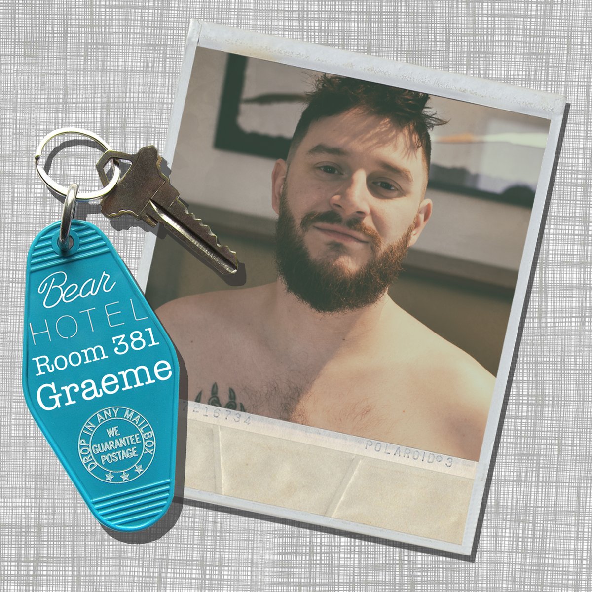 RichAtBearHotel's tweet photo. BearHotel welcomes @graemeskyexxx to Room 381. See much more of him now on https://t.co/w3IV1aUJJc
#bearhotel
#menofbearhotel
#gaybodypositivity
#gaybodypositive
#lgbtq๐
#lgbt
#gay
#gayink #gaytattoo #gaytatts #inked #gaybeard #bearscubsandbeards #beardedgay #beardporn https://t.co/9AZr2ueOBq