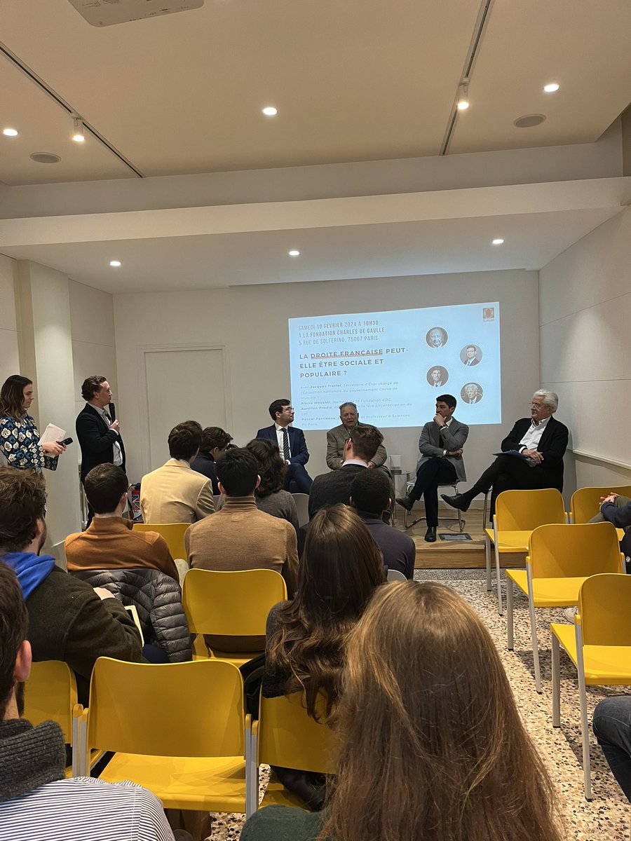 Mathildegzvr's tweet image. À la fondation du général de Gaulle ce matin pour des échanges autour de la #droite sociale et populaire en France. 
Elle l’a été par le passé, elle peut et doit donc l’être pour rassembler largement comme le souhaitait le général !