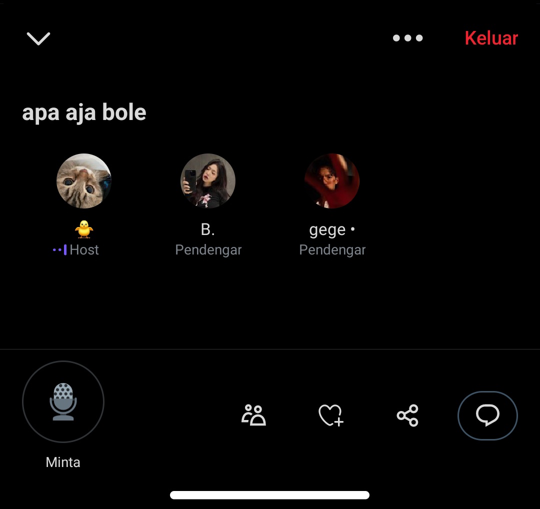 Install x cuma buat join space 🙏