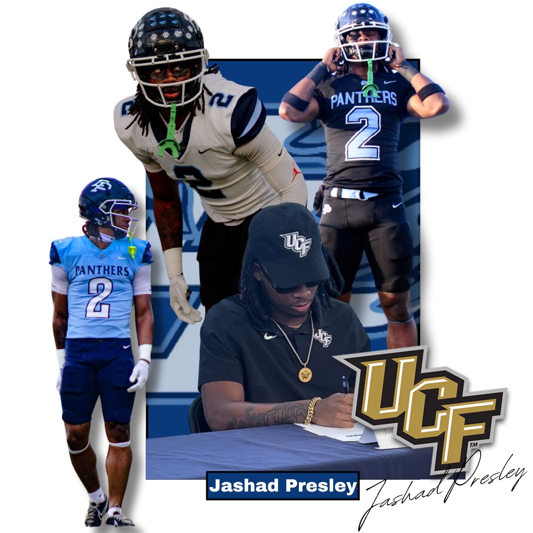 ✍️SIGNED‼️✍️
Congratulations to @JashadPresley  on his signing with @UCF_Football  ‼️Now go and be great‼️ #AwwDP #Whosnext #ChargeOn