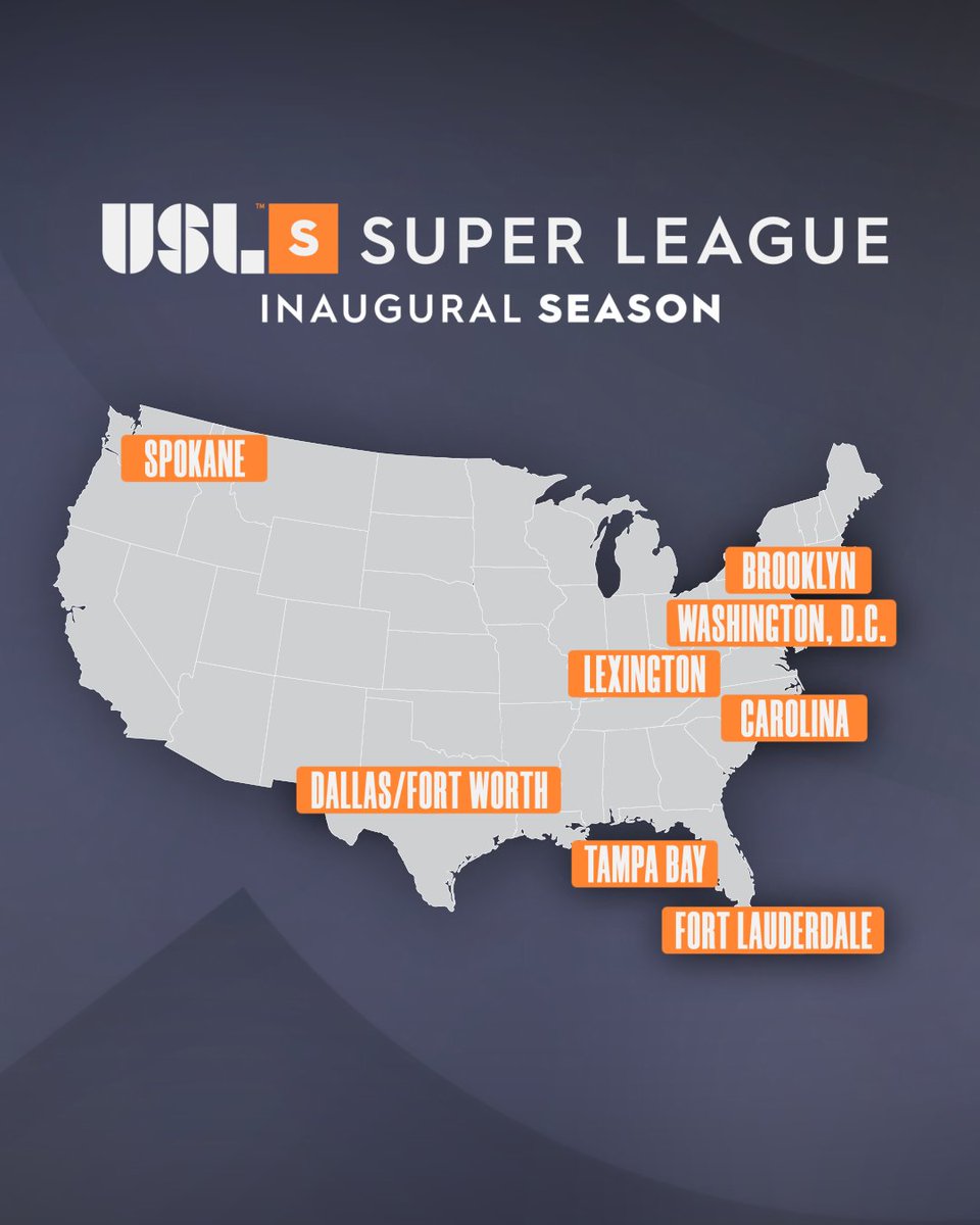 Bringing Division One professional women's soccer closer to home in markets across the country 🏡🧡 

We can't wait to kick off in August 😤