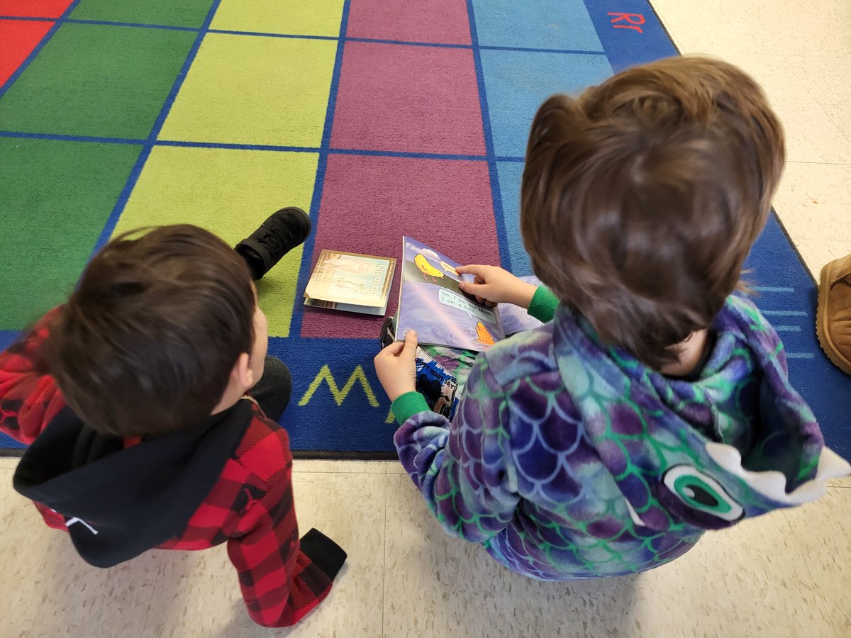 We had a blast reading decodable texts with our Kinder buddies yesterday! The Gr. 3s practiced their fluency and the Ks shared letter sound and blending knowledge <a href="/PolsonPark_LDSB/">École Polson Park PS</a>
