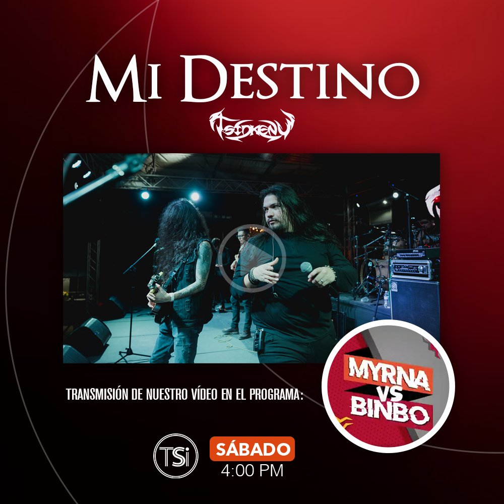 TsidkenuRock's tweet photo. Sintonicen este día el programa Myrna vs Binbo a través de TSiHonduras  ,  se estará transmitiendo nuestro video Mi Destino 
#TsidkenuMetal #ProgressiveMetal https://t.co/NWD53w7y3f