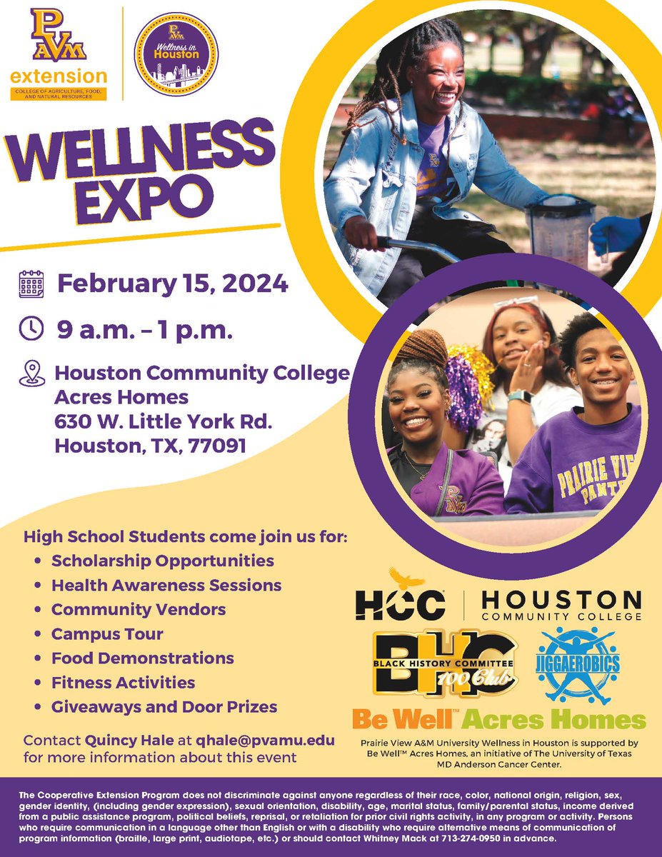 @HISD Don't miss this Wellness Expo 2/25/24