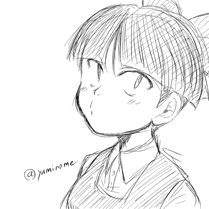 省エネらくがき。
美人に描きたくなるタイプの3ネコちゃん。 