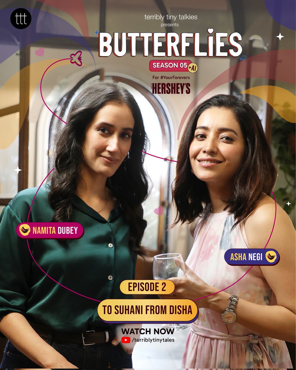 CinemaRareIN's tweet photo. #Butterfly S5E2 feat. @namita_dubey & @AshaNegi7, out now on the @terriblytiny YouTube channel.
Link: https://t.co/1LFakvKJ1E
#KeyurShah @Sharaanya @gosaliaanuj @AdvaitNemlekar https://t.co/dHaoFcwAyb