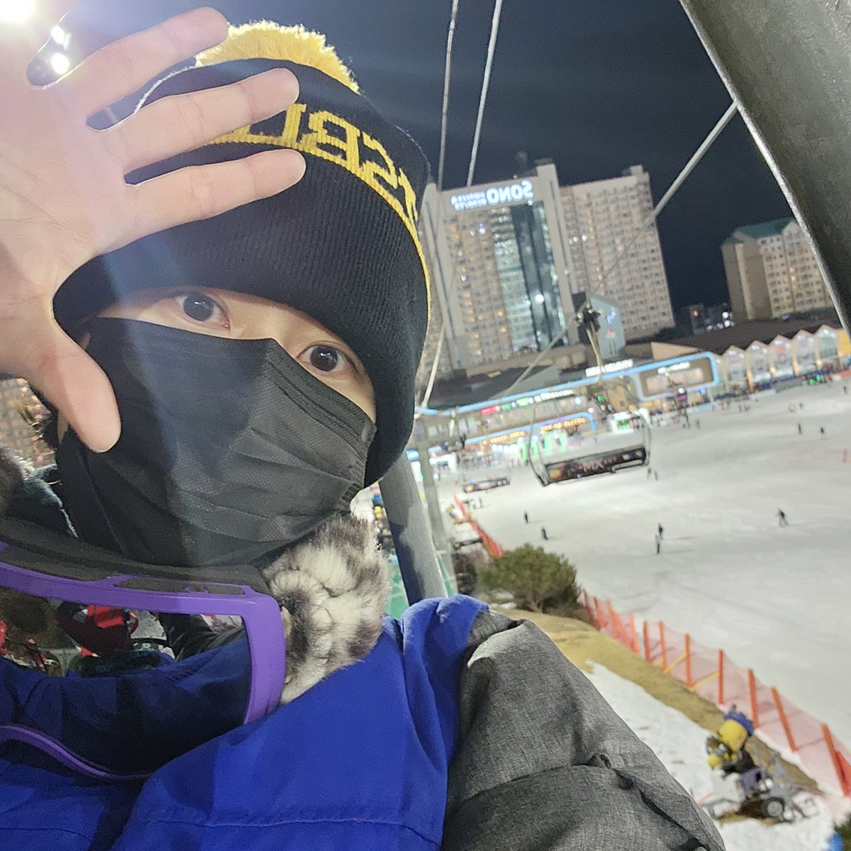 오랜만에 스키장 규현이..❤︎//