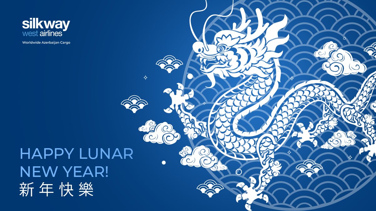 Happy Lunar New Year! We wish all our esteemed partners and clients a prosperous Year of the Dragon! May this new lunar year bring abundant opportunities, fruitful partnerships, and continued growth. #SilkWayWestAirlines #LunarNewYear #YearOfTheDragon