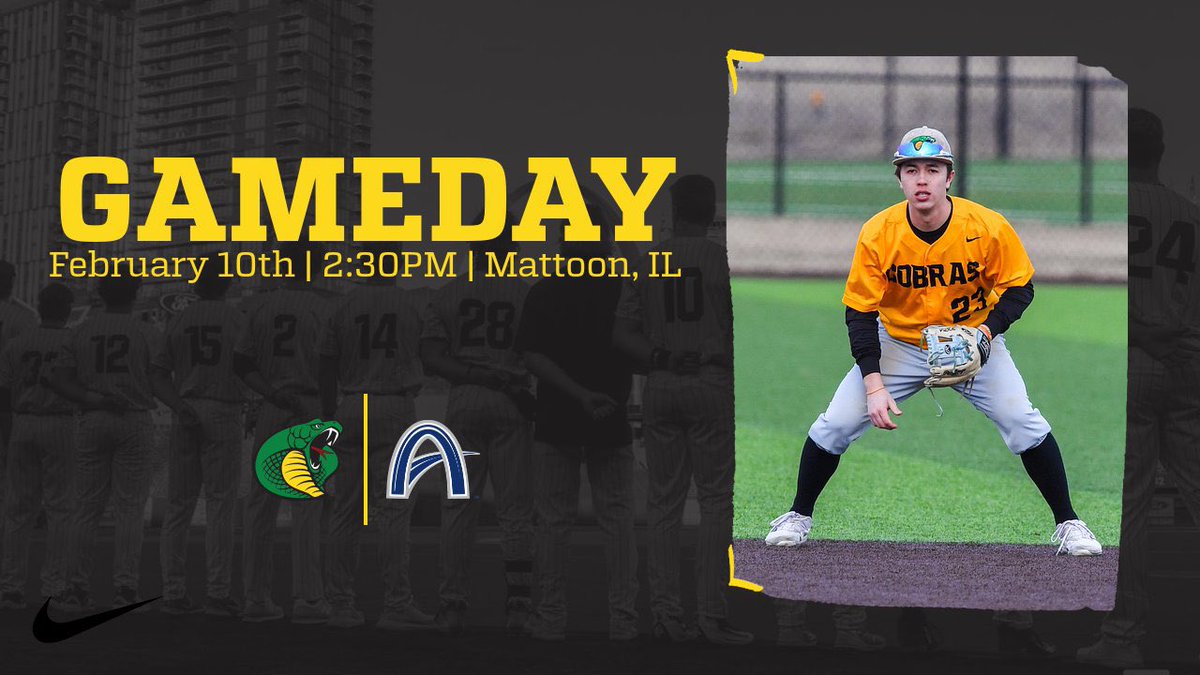 Cobra Baseball GameDay✌️ 🆚 St. Louis CC 📍 Lake Land College, Mattoon, IL ⏰ 2:30 PM 📺 boxcast.tv/view/parkland-… #Cobras🐍