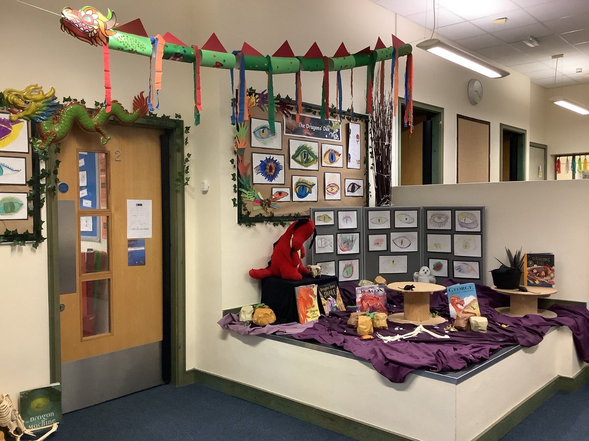 Thinkadventuk's tweet photo. Welcome to The Dragons’ Den - our #art theme this term is all about #DRAGON #LunarNewYear #LunarNewYear2024 #artistsonx https://t.co/PctHknrgWX