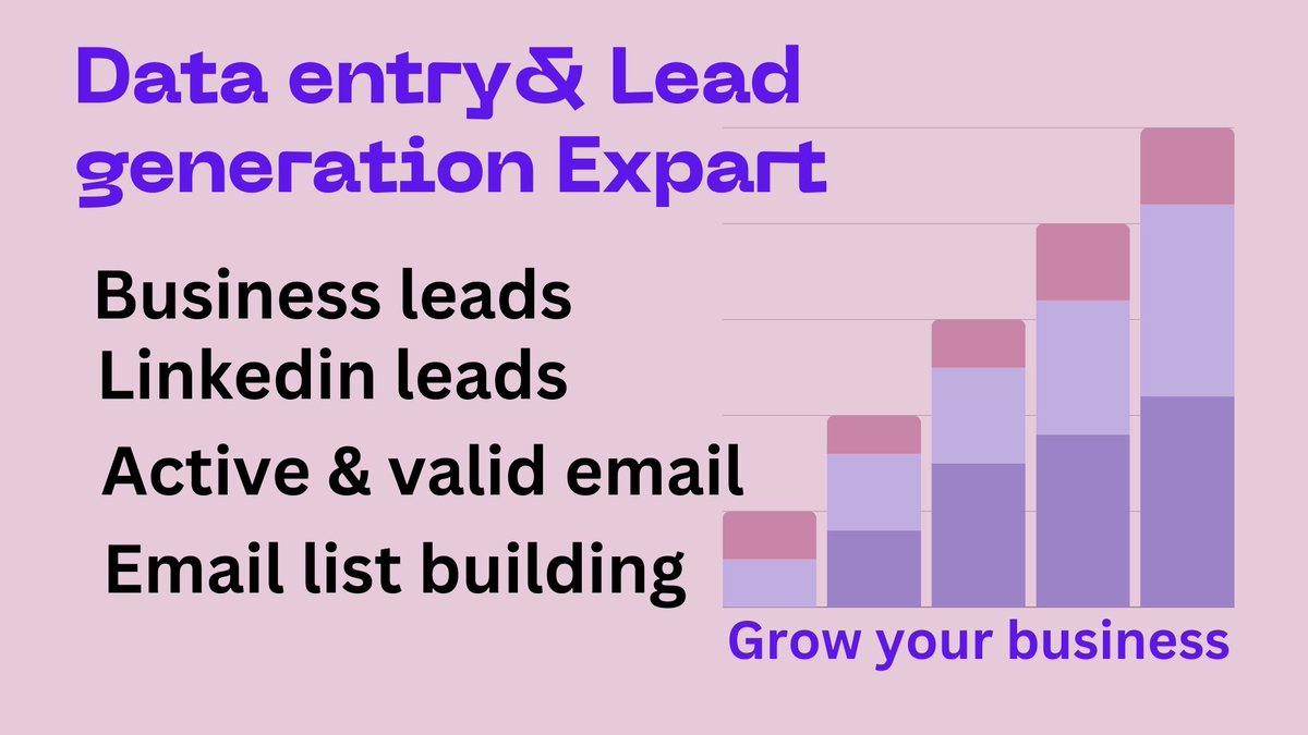Nahid1689's tweet photo. How do you get business leads?
More info here: https://t.co/RaSkNOFD0K
#dataentry #DataEntryCompanies #DataEntryWork
#virtualassistant #LeadGeneration  #leadgenerationstrategy #leadgenerationsystem #leadgenerationtips #leadgenerationmastery #leadgenerationmachine https://t.co/vLIp1nNpUW
