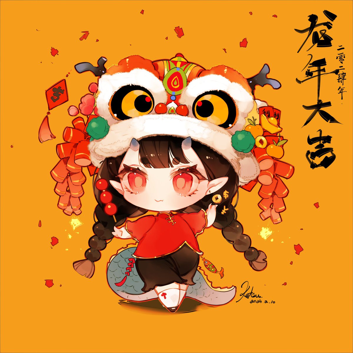 StudioKats38877's tweet photo. 🧧
#イラスト #illustration https://t.co/as59wssn79