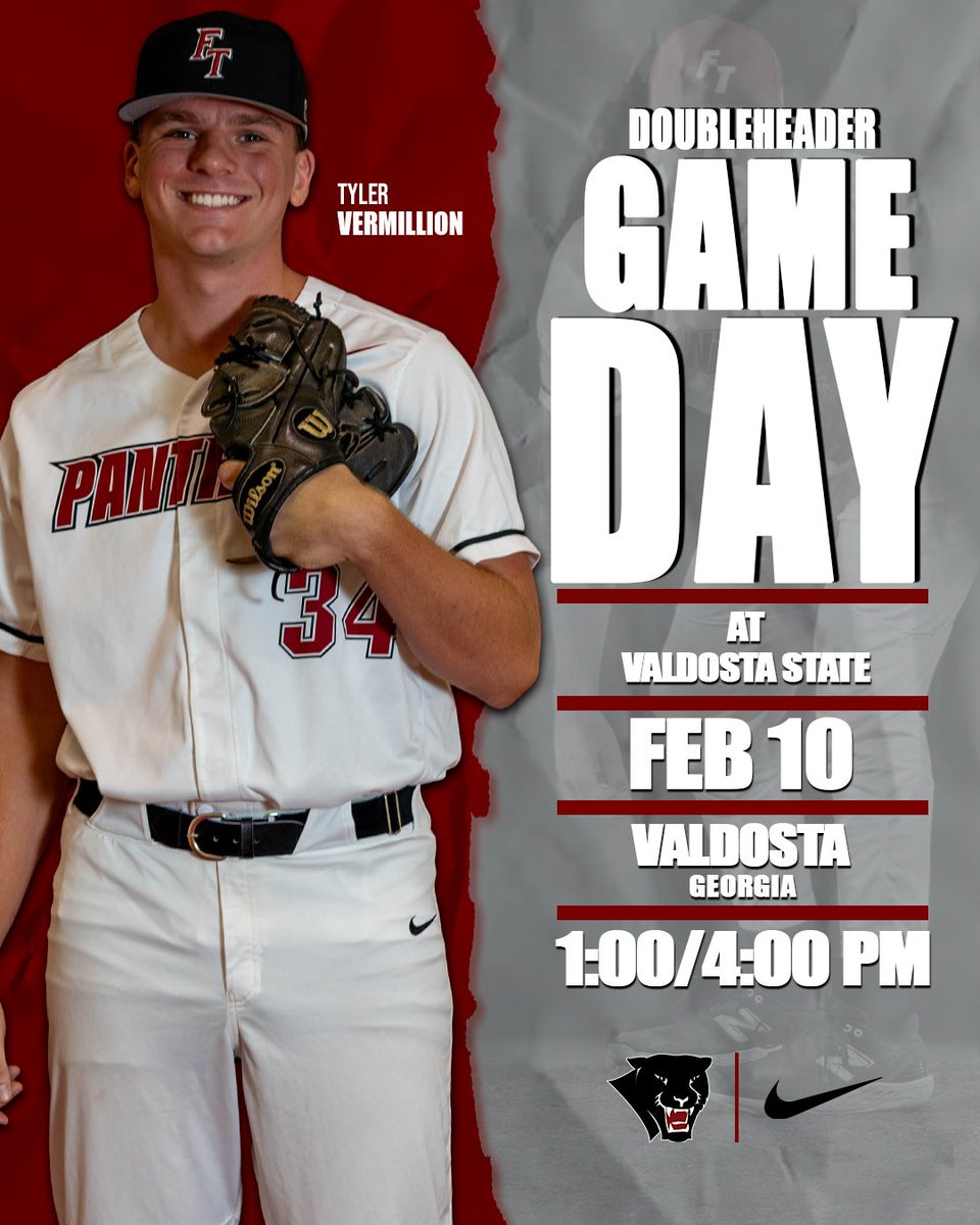 FloridaTechBB's tweet photo. 𝐖𝐞 ✌️ 𝐏𝐥𝐚𝐲 𝐓𝐨𝐝𝐚𝐲!

🆚: Valdosta St.
⏰: 1:00/4:00 PM
📍: Valdosta, Ga.
📈: https://t.co/qPJVHh5X3n
📺: https://t.co/XqhyCk481g

#GoPanthers https://t.co/kQFrto8BG9