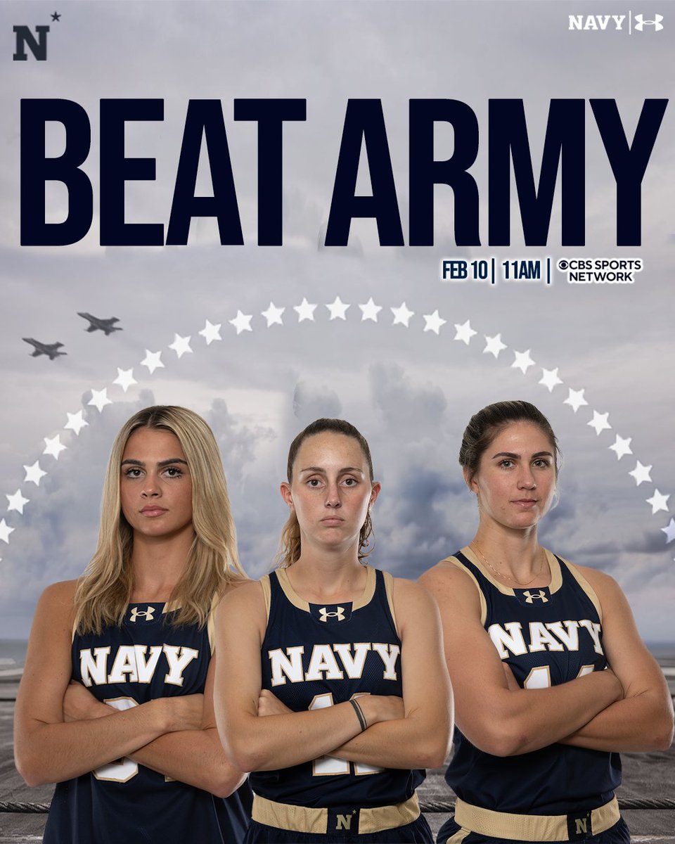 The Mission is Clear!
⏰11 AM
🏟️Christl Arena, West Point, NY
📺CBS Sports Network
📊 goarmywestpoint.com/sidearmstats/w…
📻WNAV (iheart.com/live/999-wnav-…)
📃navysports.com/news/2024/2/9/…