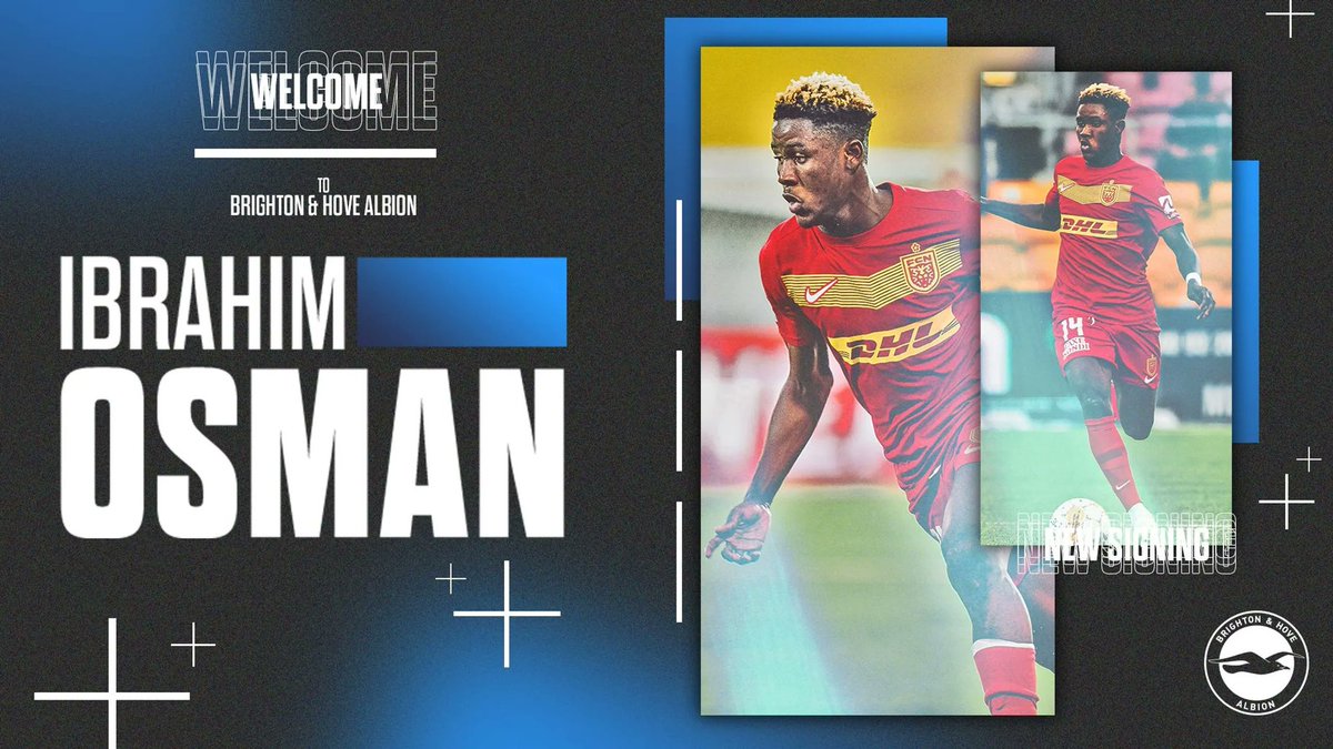 Ibrahim Osman from Nordsjaelland to Brighton for € 19 Million. A product of Right to Dream.