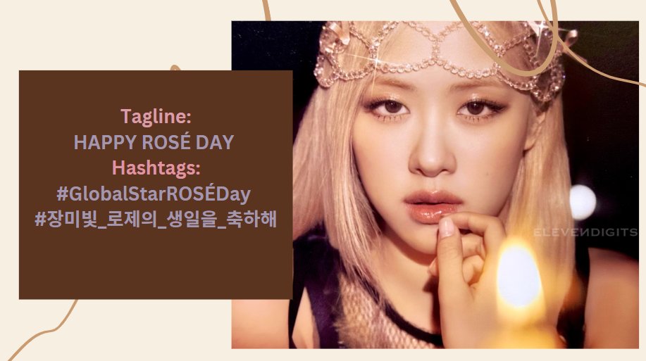 RoseFocused's tweet photo. RT AND REPLY :

HAPPY ROSÉ DAY  
#GlobalStarROSÉDay 
#장미빛_로제의_생일을_축하해 https://t.co/XKj2pMLwFN