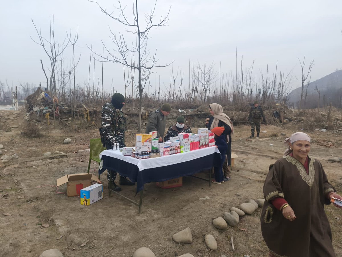 96 bn has organised free medical camp at C.S Pora village,Anantnag District on 05/02/2024.