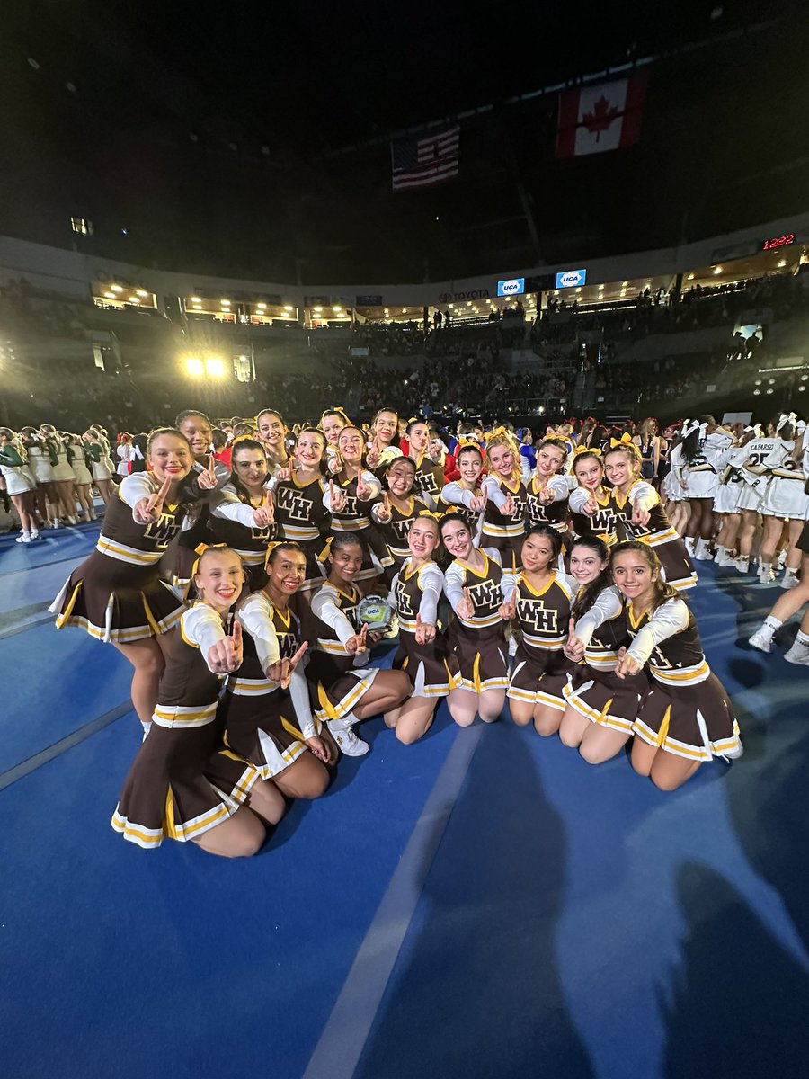 WHRHS_Athletics's tweet photo. Congrats to the Competition Cheer team who advanced to today’s quarterfinal round for their traditional routine at ESPN Wide World of Sports. Girls will perform at 6:50pm. Good luck!!!! https://t.co/VxvuJ2H2fX