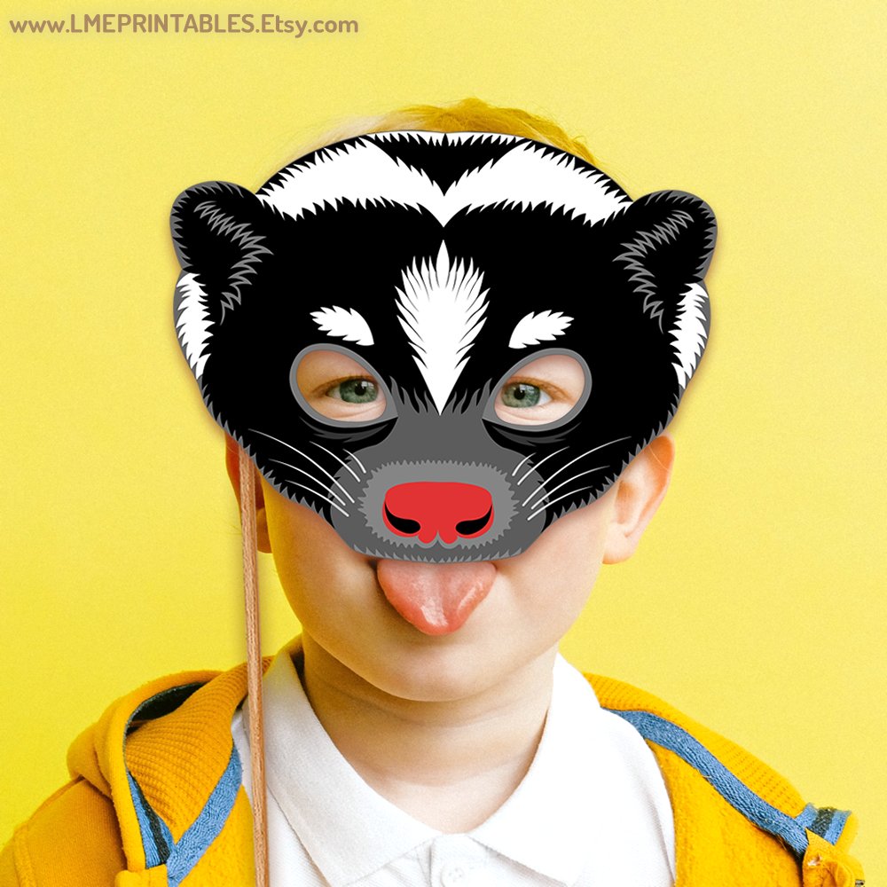 lmeprintables's tweet image. Skunk Mask Printable Halloween Costume Animal Woodland Stink Badger Polecat Birthday Party Pepe Lepew Fifi Flower Bluebelle Weasel Forest etsy.me/48800nz via @Etsy #skunkmask #skunkcostume #carnivalmasks #carnivalcostumes #mardigras #carnivalforkids #carnival2024 #skunk