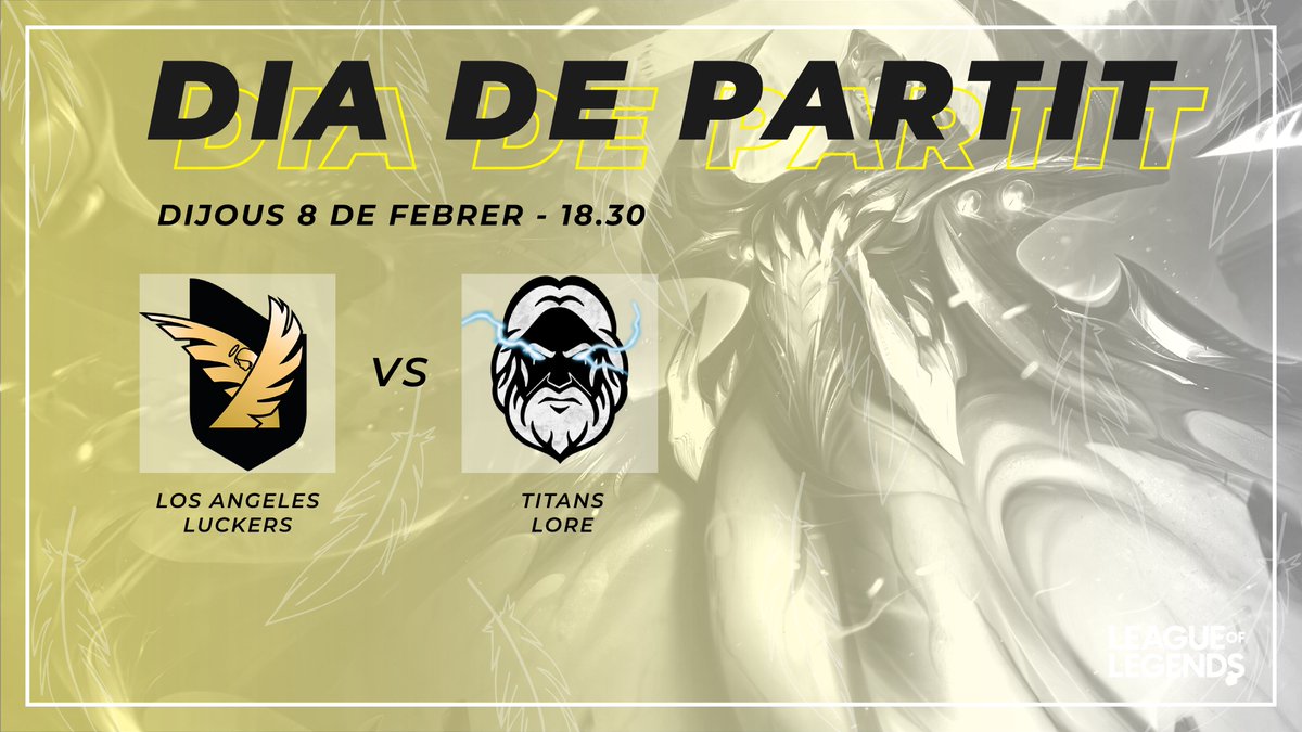 DIA DE PARTIT
Avui contra els titans de <a href="/TitansLore/">TitansLore</a>. 
Aconseguirem una altre victòria per girona?
Passin i vegin
18.30 al canal de <a href="/Gamesportselect/">Gamesports Electrònics</a>