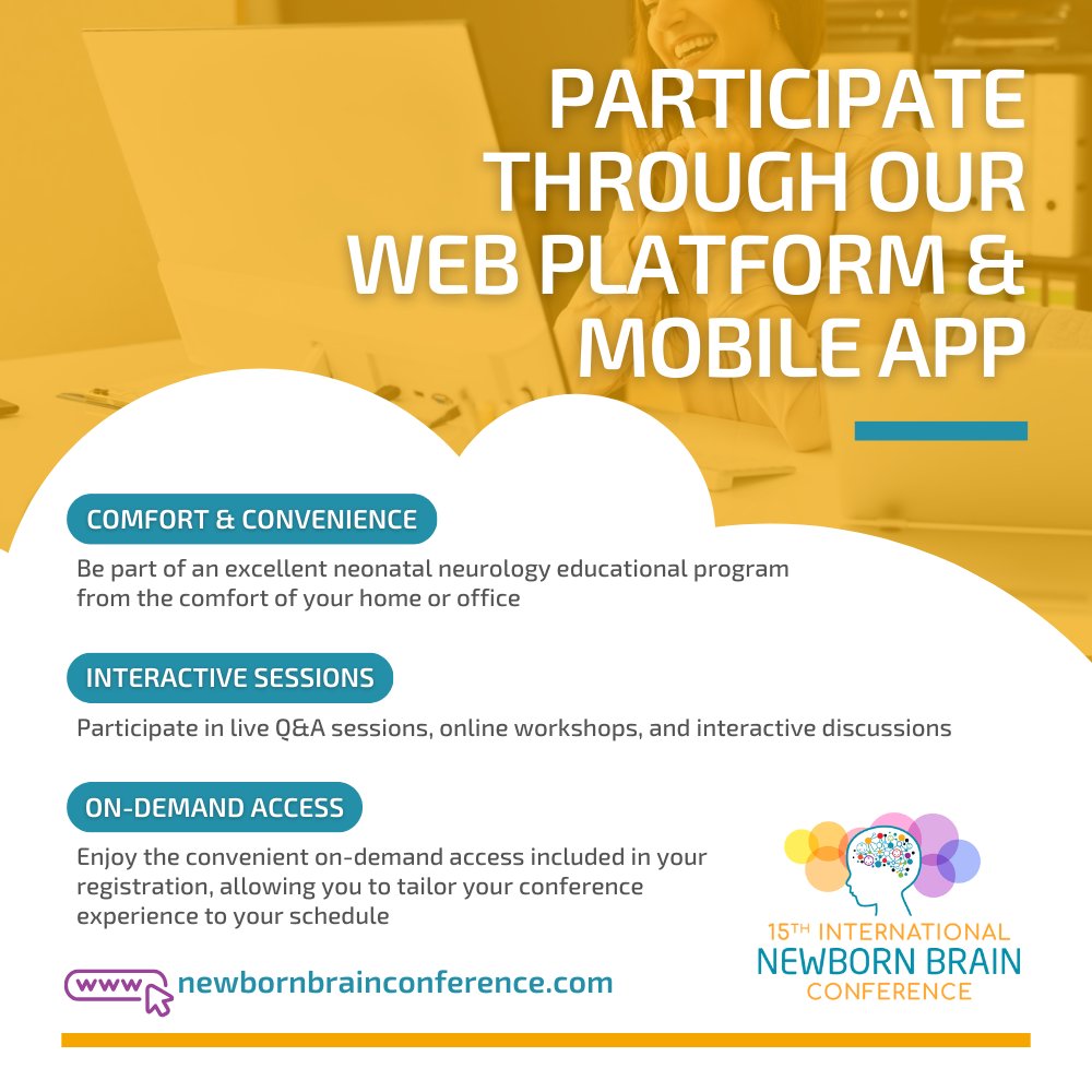 NewbornBrains's tweet photo. Join us from anywhere in the world through our Mobile App and Web Platform!
Participate online and be part of the future of #NewbornBrain care - only here at 15th #INBBC https://t.co/GW7R5PqTUI
@infantcentre @nbcirl #NeoTwitter https://t.co/8cw5WzyT9W