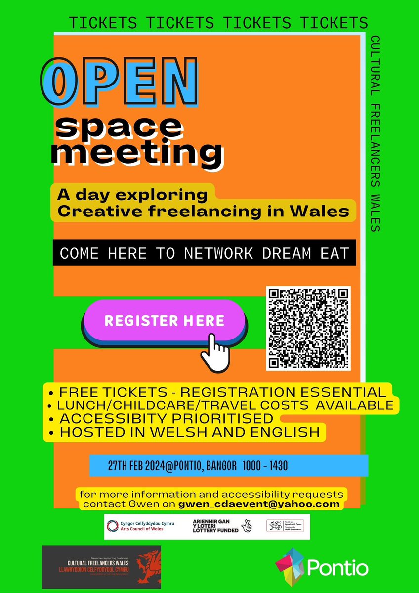 Pontio, Bangor 27th feb

Register now!

ticketsource.co.uk/culturalfreela…

<a href="/PontioTweets/">PontioTweets</a>  <a href="/TrydarPontio/">TrydarPontio</a> <a href="/Arts_Wales_/">Cyngor Celfyddydau Cymru | Arts Council of Wales</a>