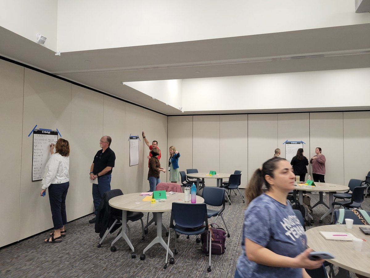 Yesterday SL Math Teachers came together to learn and work. Our Spring Institute had many conversations that included goal setting, student reflection, making math relevant, using models to develop conceptual understanding! It was a great day! @KISDOOI