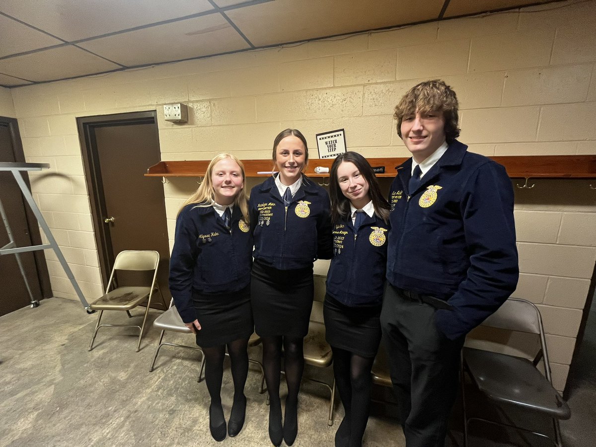 Congratulations to Kylie, Madey, Alyssa, and Evan on advancing to the state review committee for their Illinois State FFA Degree! The State FFA Degree is the highest honor that the Illinois State FFA Association can bestow upon its membership! #RedBud132 #TeachAg #FFA