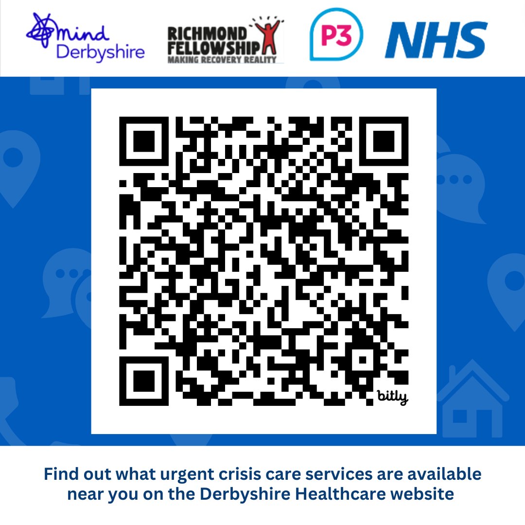 Safe Havens in Derby and Chesterfield are open at night to help you if you need support.

Drop by or call the number below to speak to a professional.

Find out more: bit.ly/urgentMHsupport