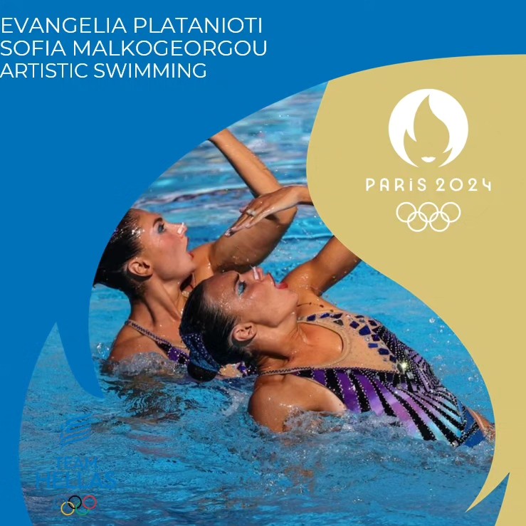👏Eυαγγελία Πλατανιώτη και η Σοφία Μαλκογεώργου πάνε Παρίσι!
👉Oι δύο πρωταθλήτριες της καλλιτεχνικής κολύμβησης έκαναν εξαιρετική εμφάνιση ως ως ντουέτο στο ελεύθερο πρόγραμμα και θα πάνε στους Ολυμπιακούς Αγώνες
#TeamHellas
#TeamHellas_Paris2024
#RoadtoParis2024
#Doha2024